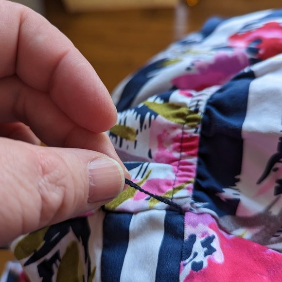 Motherhood Maternity Striped Floral Dress - Picture 9 of 11